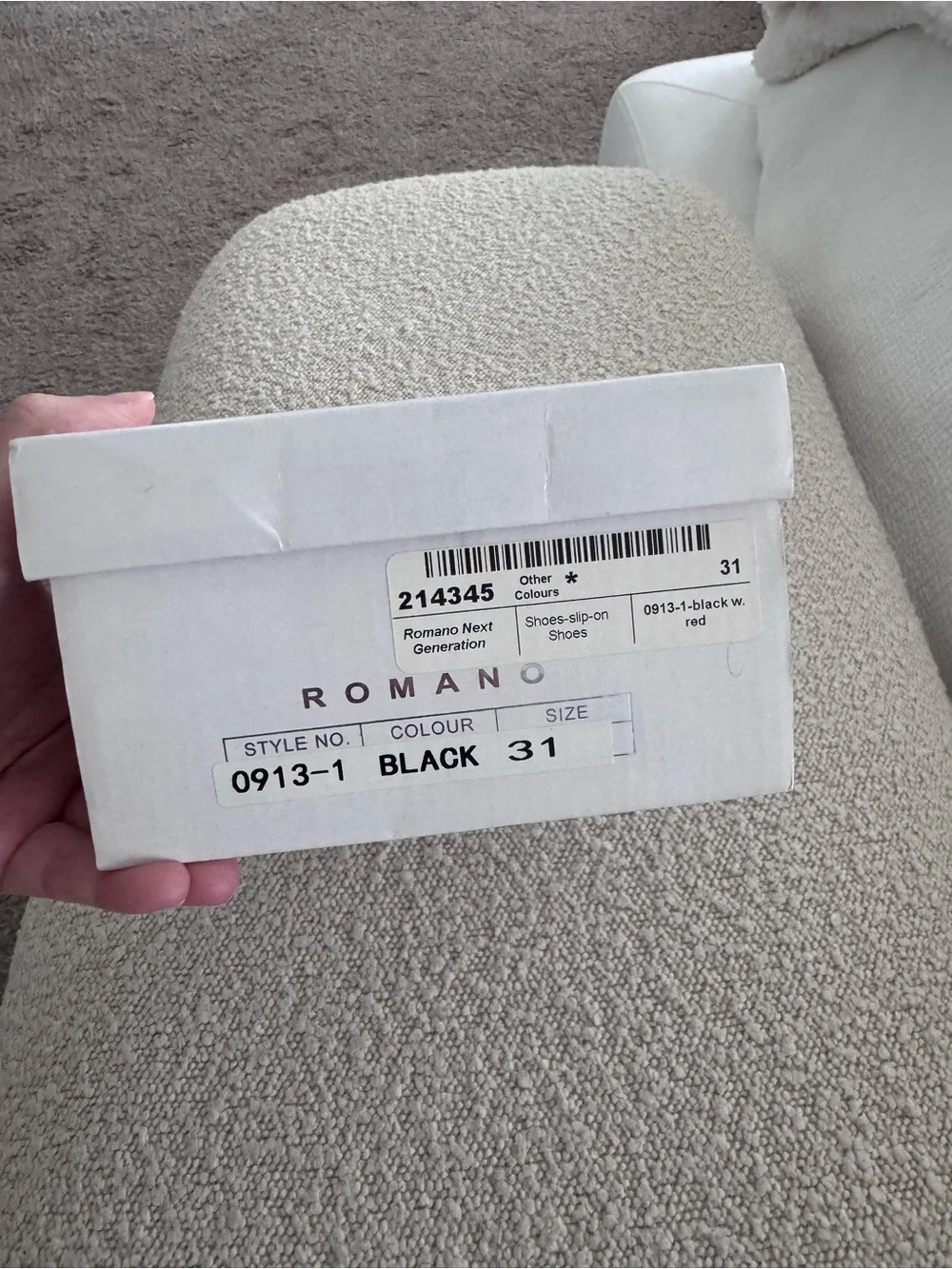 Romano Boys Black Faux Suede Horsebit Loafers with box 31/12.5